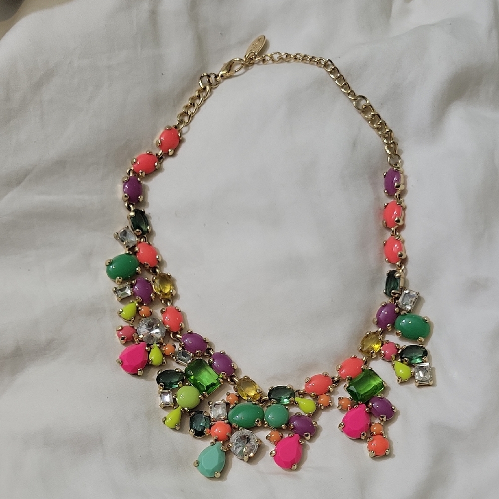 Vibrant Multicolor Gemstone Necklace